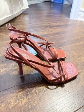 ALDO Strappy Rust Red High Heel Sandals